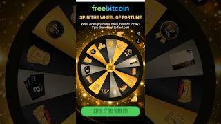 Win Free Bitcoin/Wheel Of Fortune #freebitcoin #faucetclaim #faucetpay #bitcoinmining #bitcoin