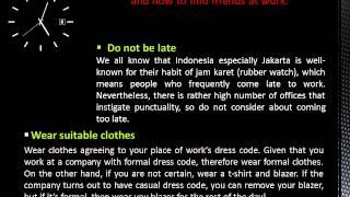 Tips for first day of work in Jakarta Indonesia to avoid deceit