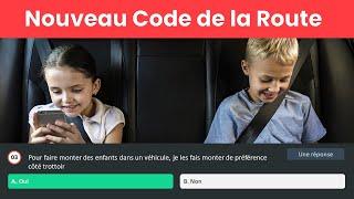 NOUVELLES QUESTIONS - Test Code de la Route 2023 - Série 39