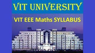 viteee maths syllabus, vit university entrance exam maths syllabus, Main Topics in Mathematics VIT