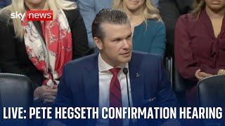 Trump's pick for defence secretary - ex-Fox News host Pete Hegseth - faces confirmation hearing