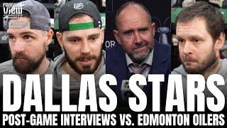 Jamie Benn, Tyler Seguin, Evgenii Dadonov & Peter DeBoer on Dallas Stars GM1 OT Loss vs. Oilers