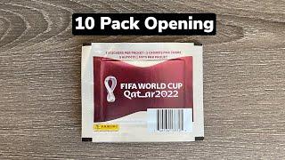 2022 Panini FIFA World Cup Qatar Stickers 10 Pack Opening - Hunting for Blues