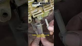 mengatasi baut knalpot yg dol  #tutorial #otomotif #shortsvideo #tips #mekanik #bengkel #shortvideo