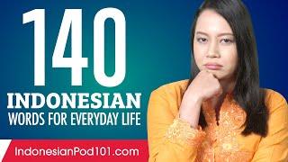 140 Indonesian Words for Everyday Life - Basic Vocabulary #7