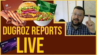 Dugroz Reports LIVE #68: The Best DINING Credit Cards!