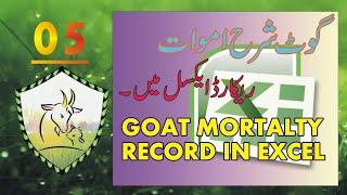 Goat Mortality Record In Excel