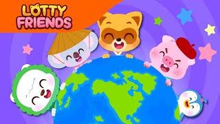 Say Hello Around the World | Kids Songs & Nursery Rhymes | 16 Different Languages To Say Hello