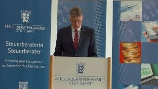 Stuttgarter Steuerkongress 2020 - Videobotschaft Prof. Dr. Schramm, Präsident der StBK Stuttgart