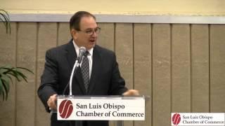 Bob Huff speaks at the San Luis Obispo Chamber of Commerce's State of the State event