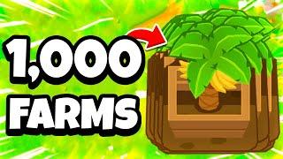 We stacked 1,000 banana farms onto itself. (Modded BTD 6)