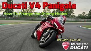 Ducati V4 Panigale - How to change between the 3 riding modes