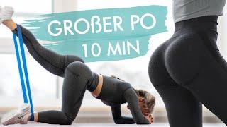 Booty-Homeworkout zum Mitmachen - 10 Minuten intensives Training für einen großen Po