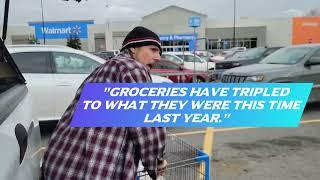 THE COST OF GROCERIES HAS TRIPLED in the LAST YEAR #costoffood #costofgroceries #groceries #walmart