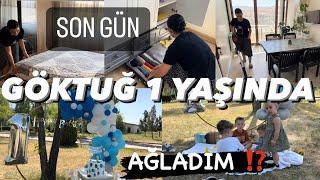 EVDEKİ SON GECE  GÖKTUĞ 1 YAŞINDA  DOLAPLARI BOŞALTTIM  YARIN TAŞINIYORUZ ⁉️ EV TOPLAMA VLOG 