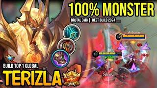 TERIZLA BEST BUILD 2024 | BUILD TOP GLOBAL TERIZLA GAMEPLAY | MOBILE LEGENDS