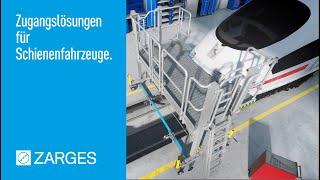 Zugangslösungen für Schienenfahrzeuge für Arbeiten auf Dach, an der Front oder an den Seiten.