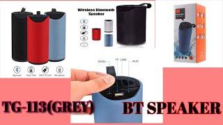 Bluetooth Speaker TG 113