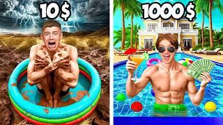 10€ ΠΙΣΙΝΑ vs 1000€ ΠΙΣΙΝΑ Challenge!