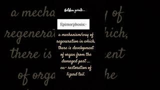 Epimorphosis  #biology #neet #neet2024