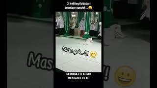 AUTO PANIK... MOMEM SANTRI TIDUR DI MASJID #shorts