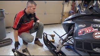 The new SLP Mohawk Ski install!  Skidoo Rev 800 Mod sled!  PowerModz