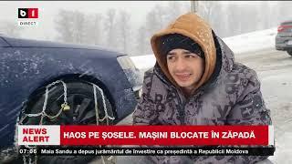 CICLONUL ÎN ROMÂNIA: MAȘINI BLOCATE PE ȘOSELE_Știri B1TV_25 dec. 2024