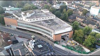 September 2024 - First update on the demolition of the former Debenhams, Guildford, Surrey by drone