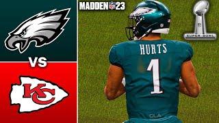 Chiefs vs. Eagles Super Bowl LVII Simulation | Madden 23 Gameplay PS5