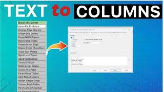 TEXT to COLUMNS in Excel | Delimited Text to Columns