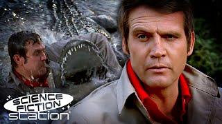 The Six Million Dollar Man Fights A Crocodile | The Six Million Dollar Man | Science Fiction Station
