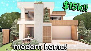 Cheap 15k Bloxburg Modern House Build: 2 Story Tutorial