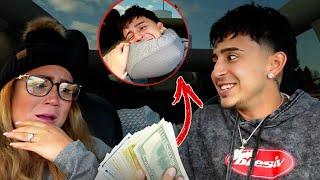 GIVING MY MOM $10,000 FOR CHRISTMAS!! *emotional*