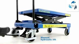 iNTRODUCING  Scissors Lifting Trolley #scissorslifttrolley lift Trolleys and hydraulic lifter Truck