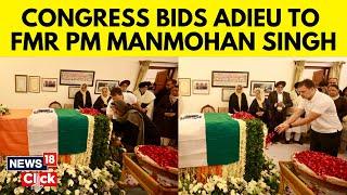 Manmohan Singh Death | Congress Leaders Pay Tribute To Former PM Manmohan Singh | N18V