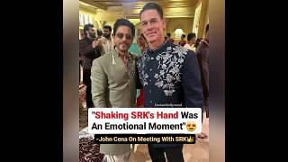 Shaking SRK''s Hand was An Emotional Moment ''  john cena on Meeting with SRK  It was fantastic''.