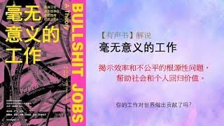 【成功学有声书】《毫无意义的工作》揭示效率和不公平的根源性问题，帮助社会和个人回归价值 - 书籍解說