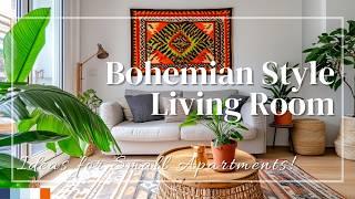 Bohemian Style Living Room Ideas for Small Apartments!