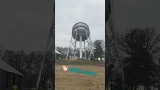 Water tower going down #demolition #watertower #crazy