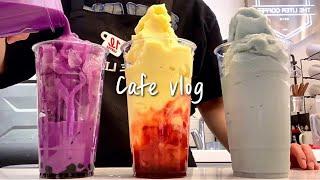 (Sub)나징 픽! 비주얼 1등 음료/ cafe vlog / 카페 브이로그 / 더리터 / asmr