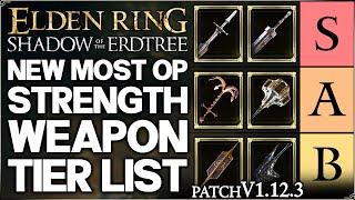 Shadow of the Erdtree - New Best HIGHEST DAMAGE Strength Weapon Tier List - Build Guide Elden Ring!