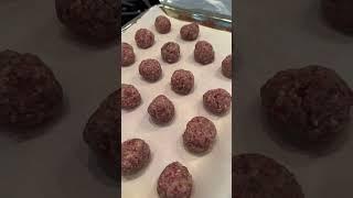 Meatballs fried & baked