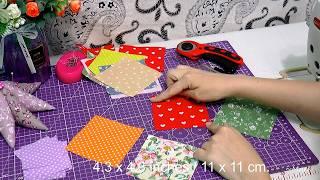 How easy these scraps are to transform leftover fabrics into a sewing project.