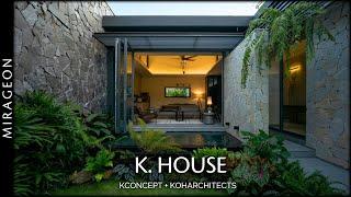 Tropical Modern-style Courtyard House | K.house