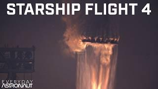 Starship Flight 4 // 4k Slow Mo & Clean Audio