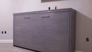 Horizontal Murphy Bed With Ship Lap! DIY | Woodbrew