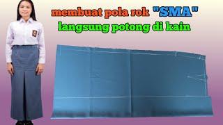 membuat pola rok SMA