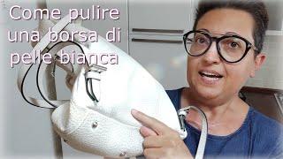 Come pulire una borsa di pelle bianca