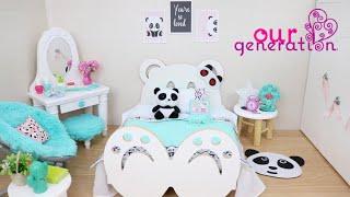 OUR GENERATION DOLL PANDA ROOM DECORATION