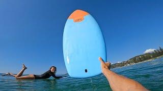 SURFING A BRAND NEW 5'4 MICK FANNING SOFTBOARD! (RAW POV)